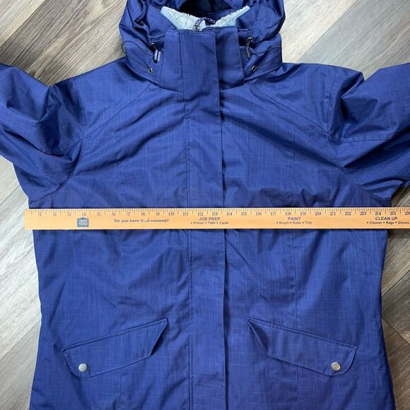 Columbia Womens XL Interchange Hooded Lined Waterproof Jacket - Picture 4 of 9